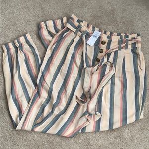 Stripped American Eagle flow pants